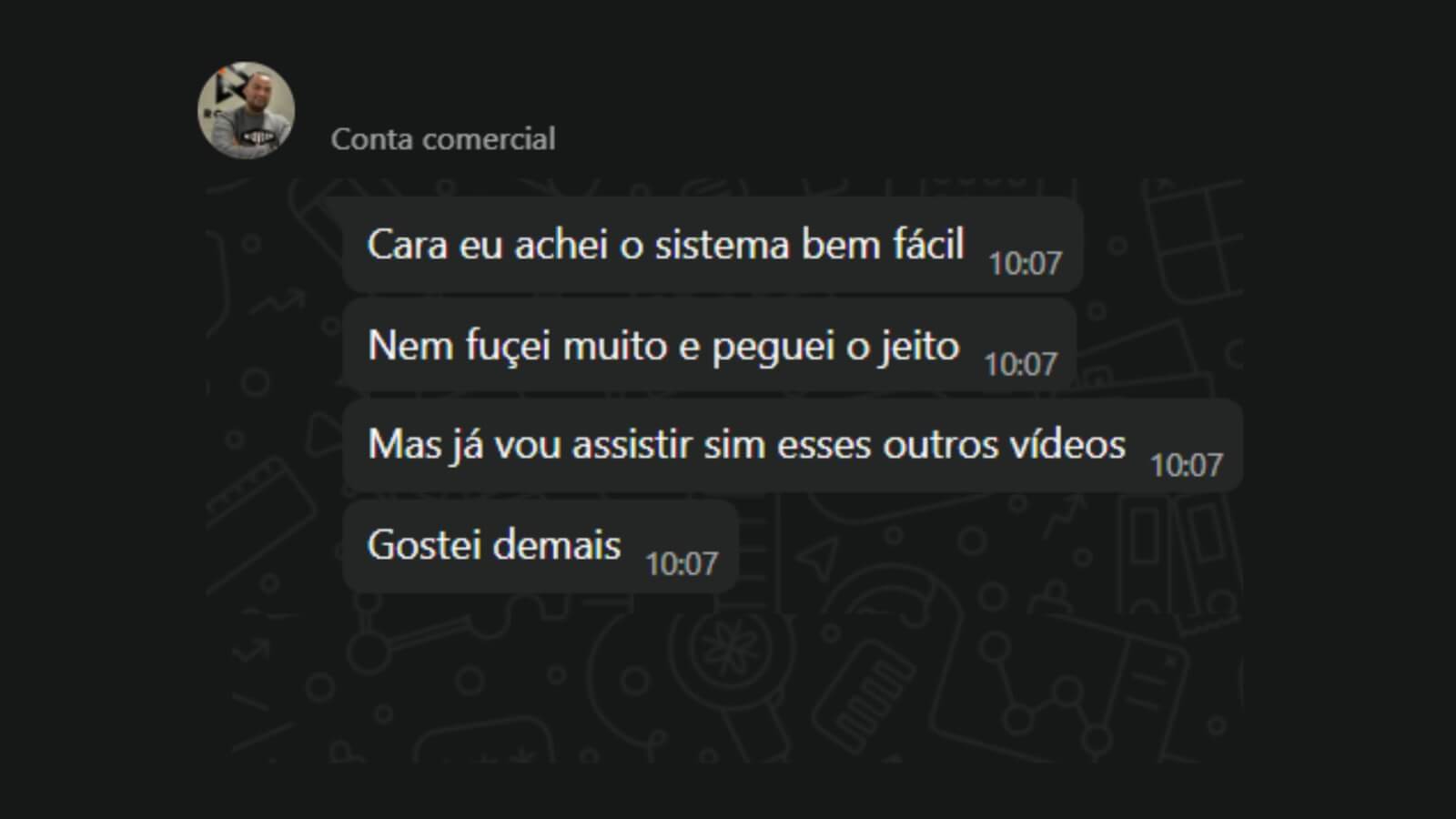 Depoimento via WhatsApp